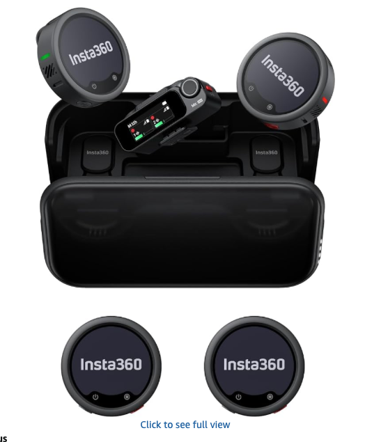 Insta360 mic pro (4 tx + 1 rx + charging case)