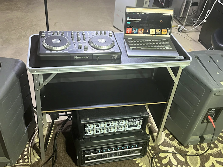 Professional dj, karaoke and pa public speaking equipment
