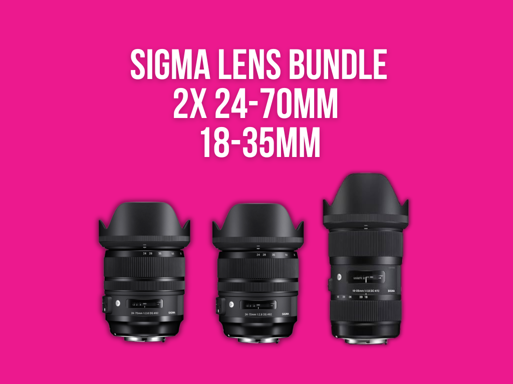 Sigma lens bundle – 2x 24–70mm + 18–35mm