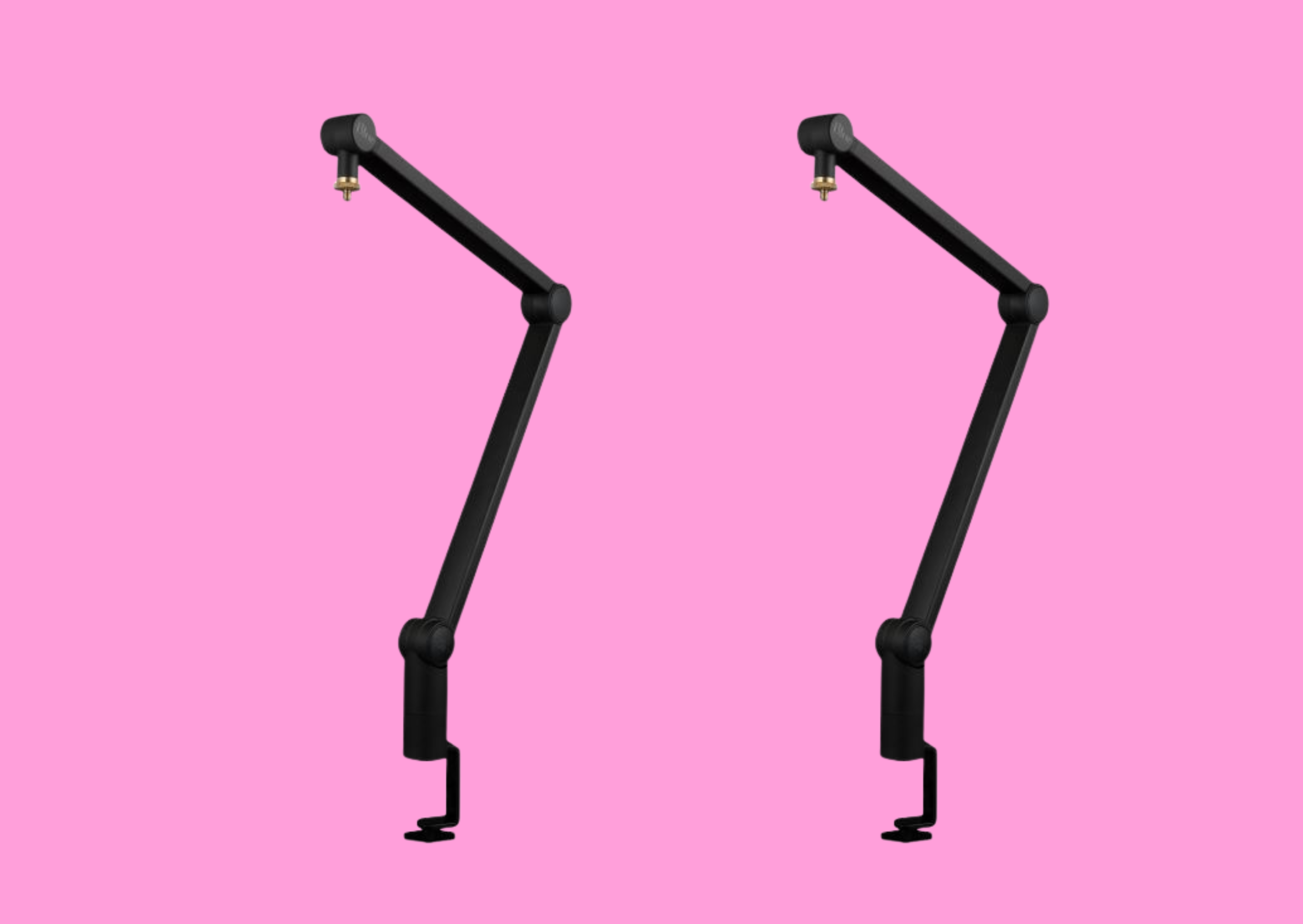 2x table mic stands boom arm