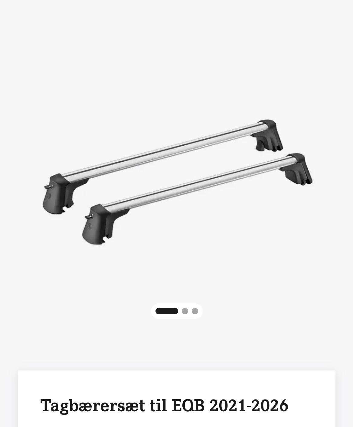 Tagbærersæt til eqb & glb