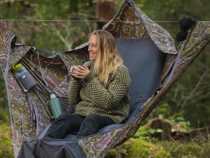 Amok draumer med liggeunderlag og jervenduk