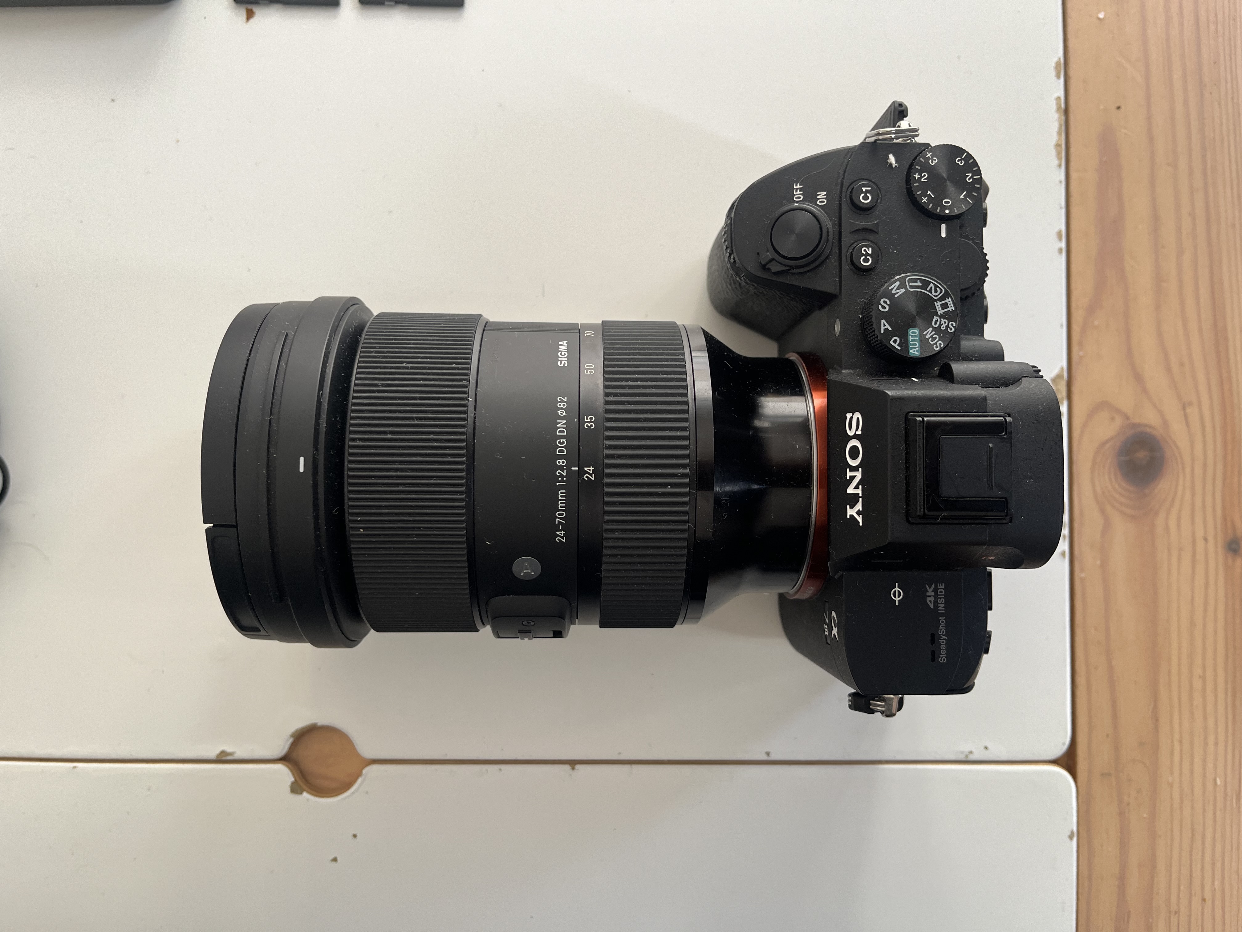 Sony a7iii with sigma 24-70mm 2.8 lens and accessories