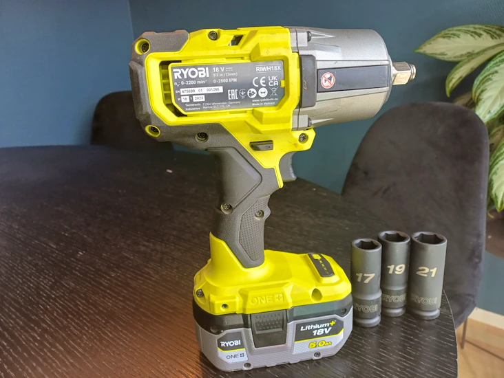 Utleie: kraftig ryobi muttertrekker 1600nm