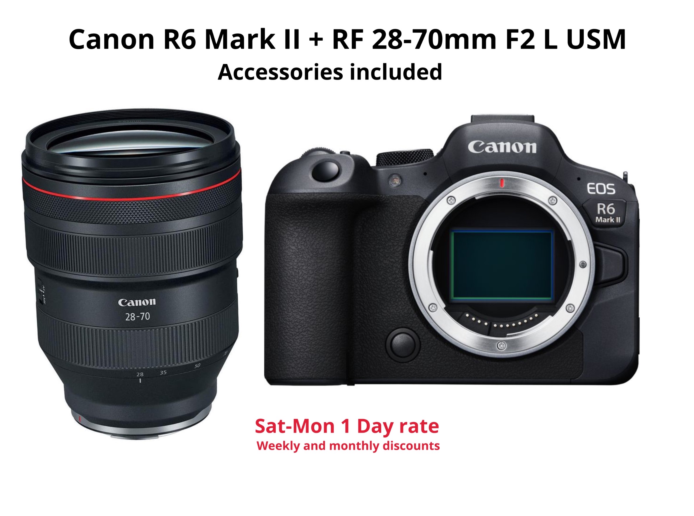 Canon r6 mark ii + rf 28-70mm f2 