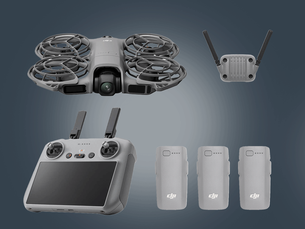 Dji neo 2 drone rental  full kit with smart controller, 3 batteries & charger | london