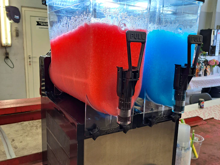 Slushice maskine m. 2 kamre