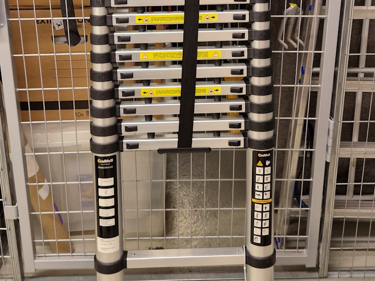 3.8m teleskopstige i aluminium