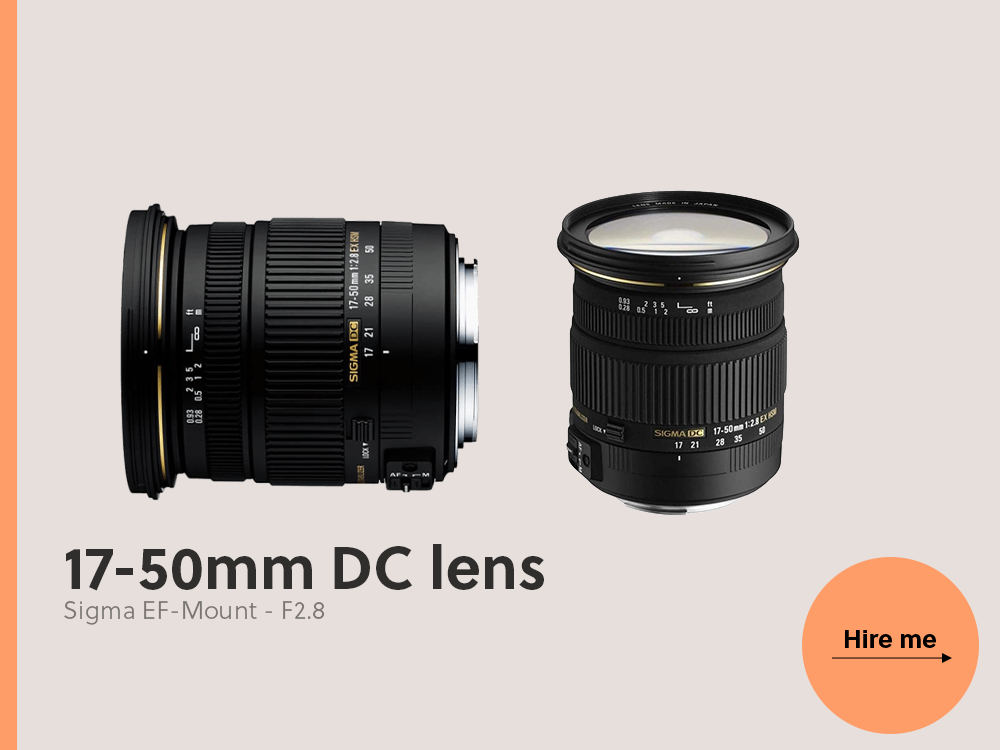 Sigma dc 17–50mm f/2.8 ef-mount lens