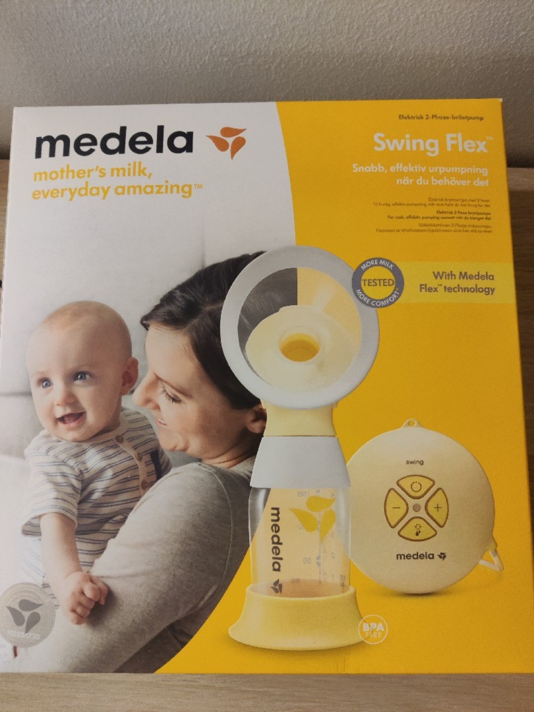 Elektrisk bröstpump medela