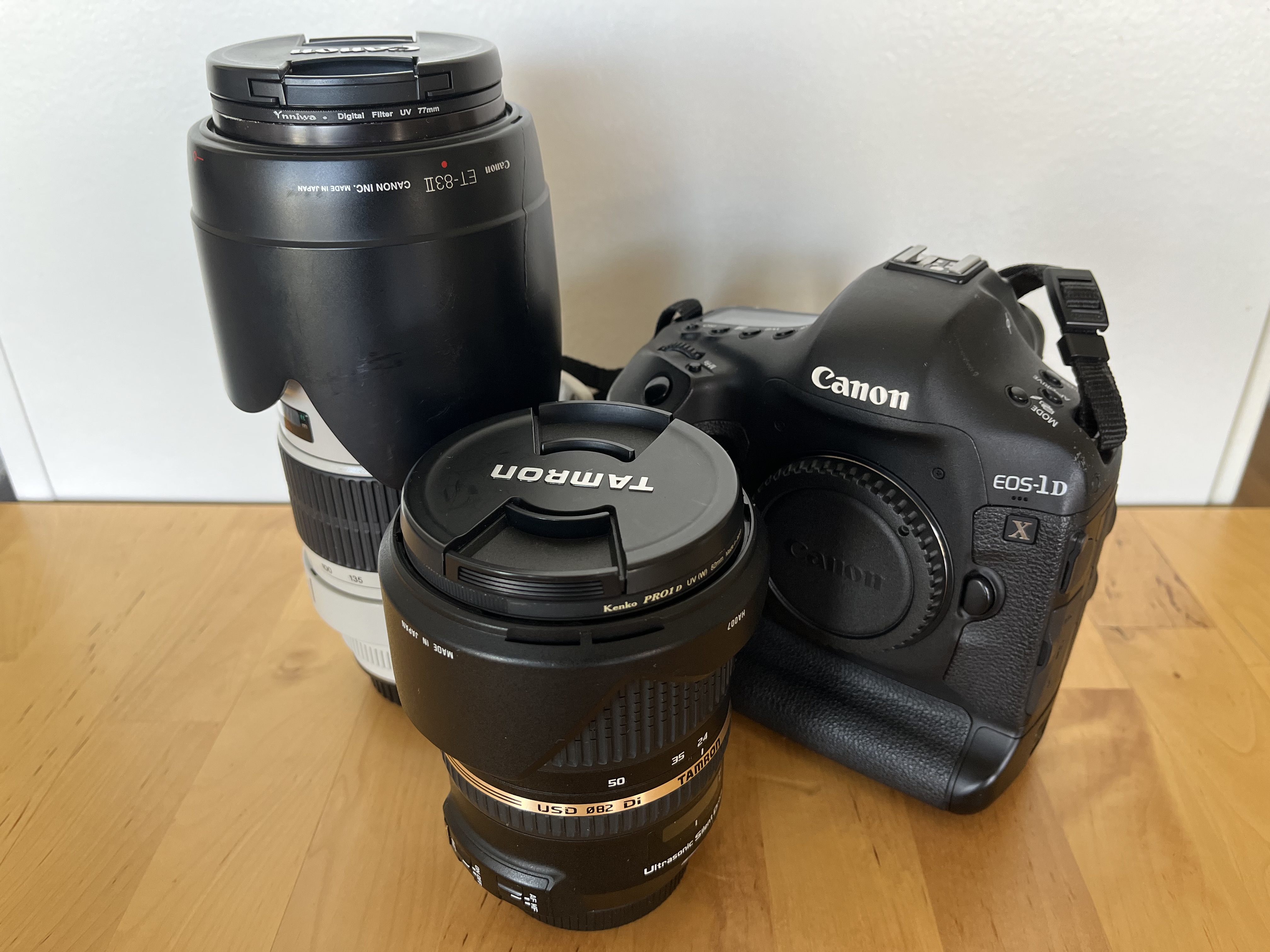 Canon 1dx med 2 objektiv