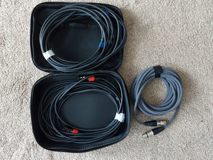 3 8m xlr cables