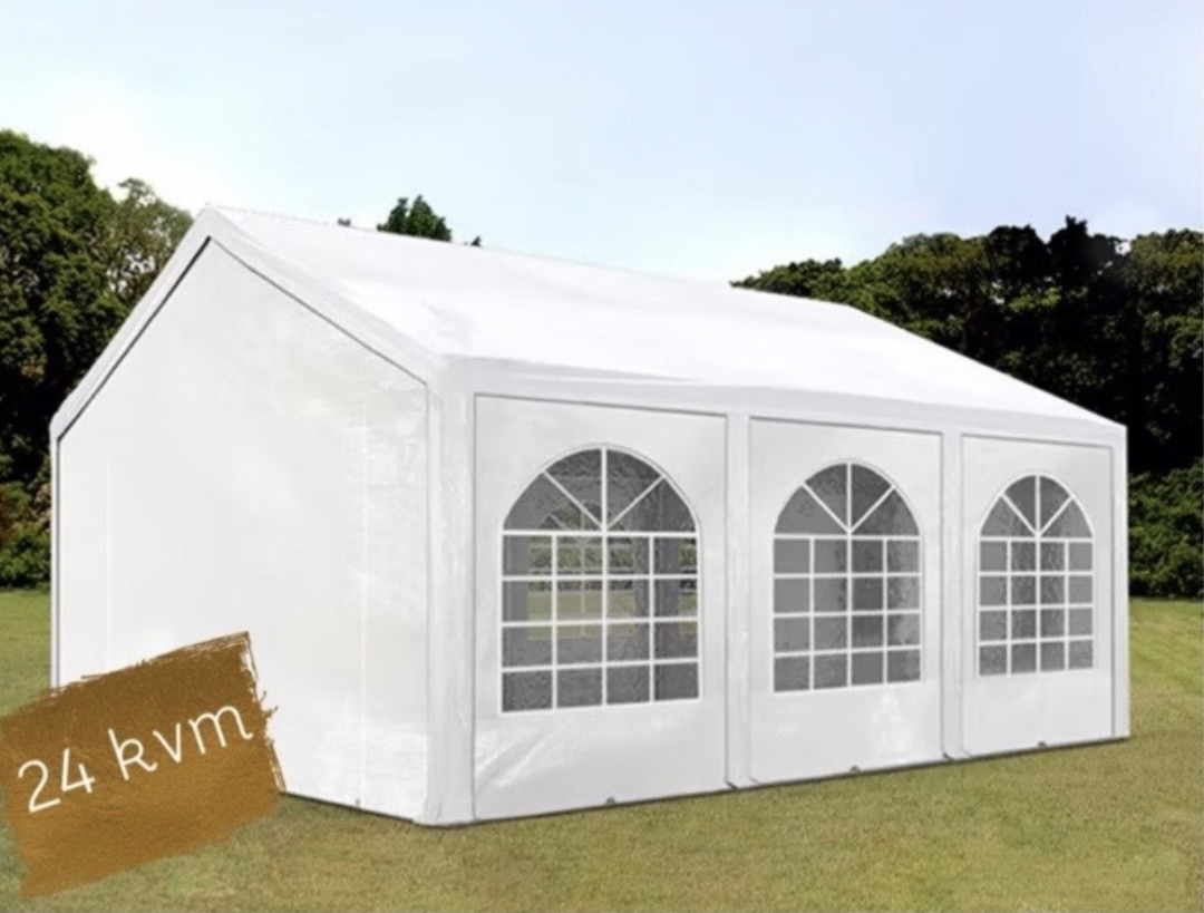 Partytält 4x6 m 24kvm festtält / festpaket