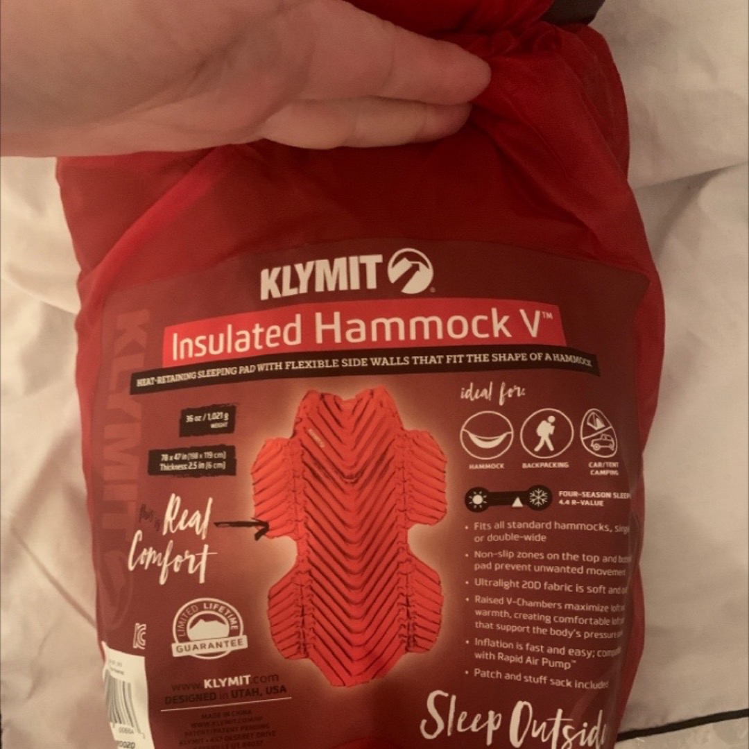 Liggeunderlag for hengekøye