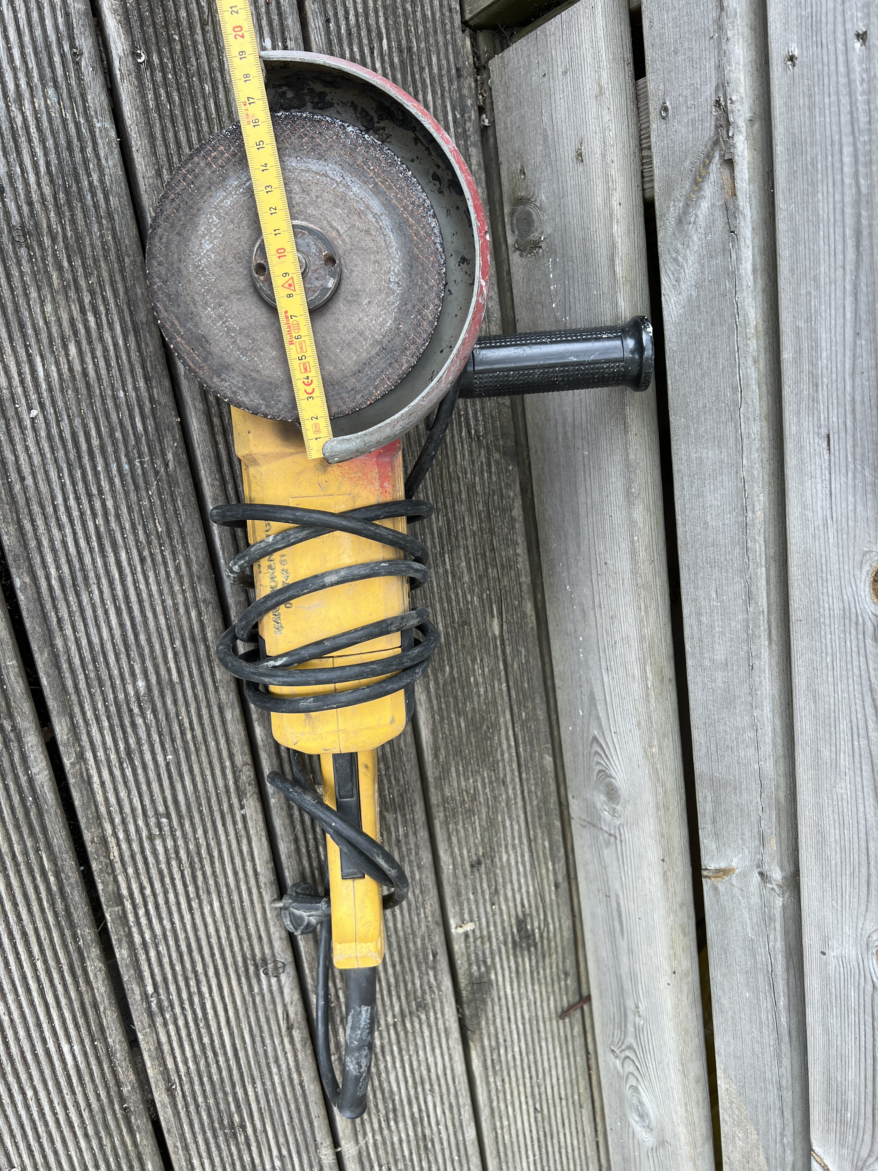  stor vinkelslip   max 180mm skiva