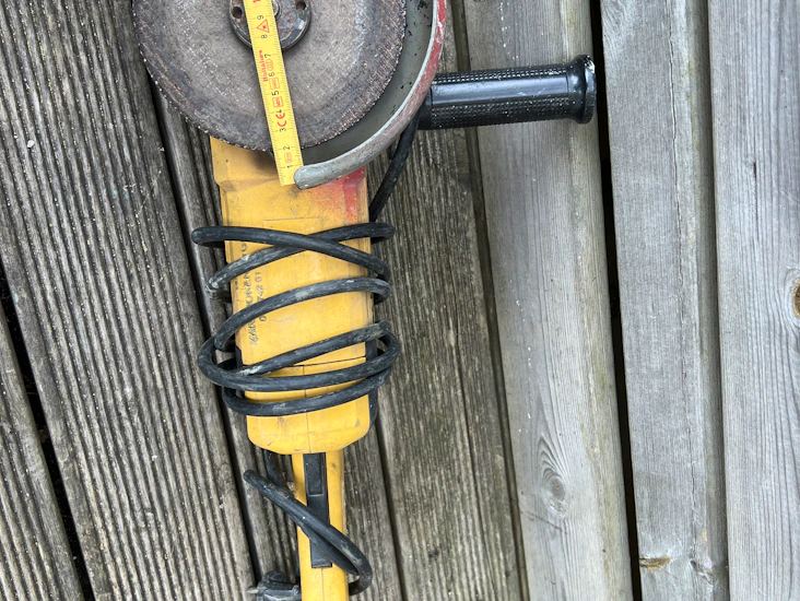 stor vinkelslip max 180mm skiva