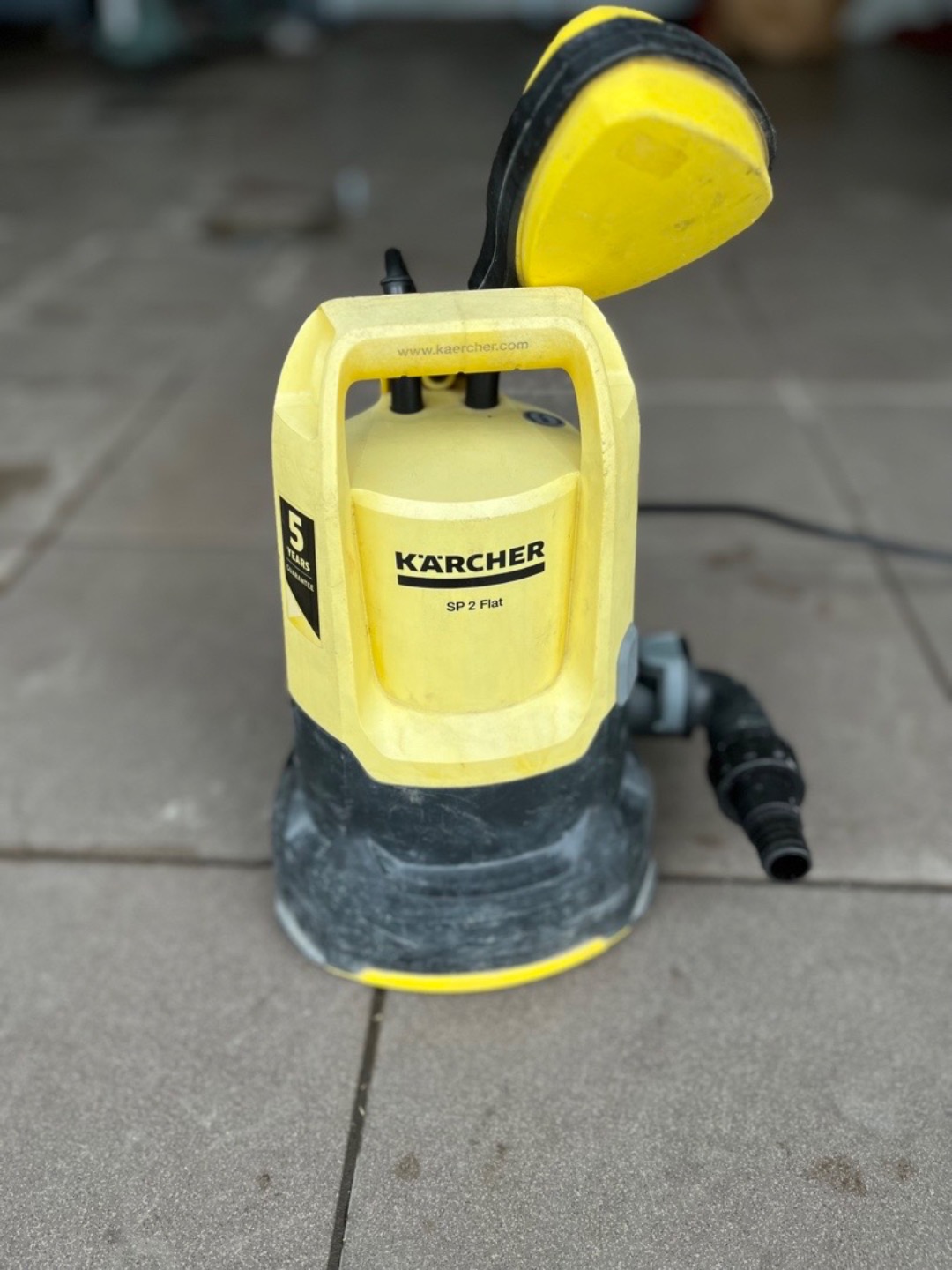 Kärcher flat. dränerar ned till 1mm