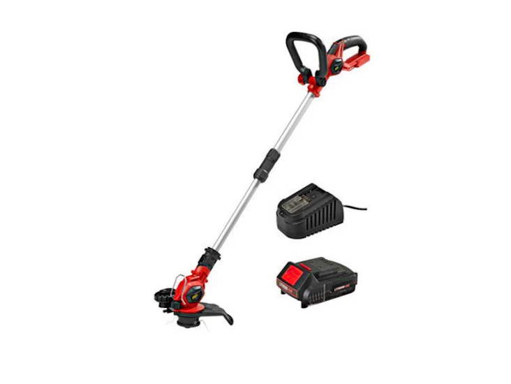 Gresstrimmer - batteri - justerbar skaft