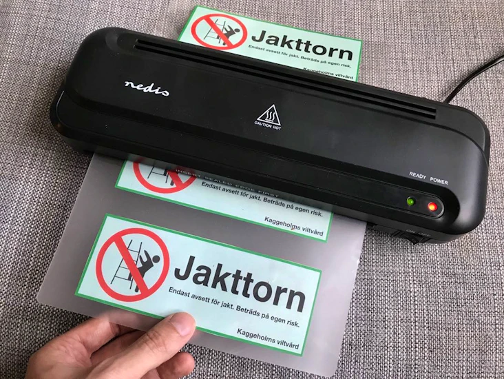 Lamineringsmaskin ink. plastfickor