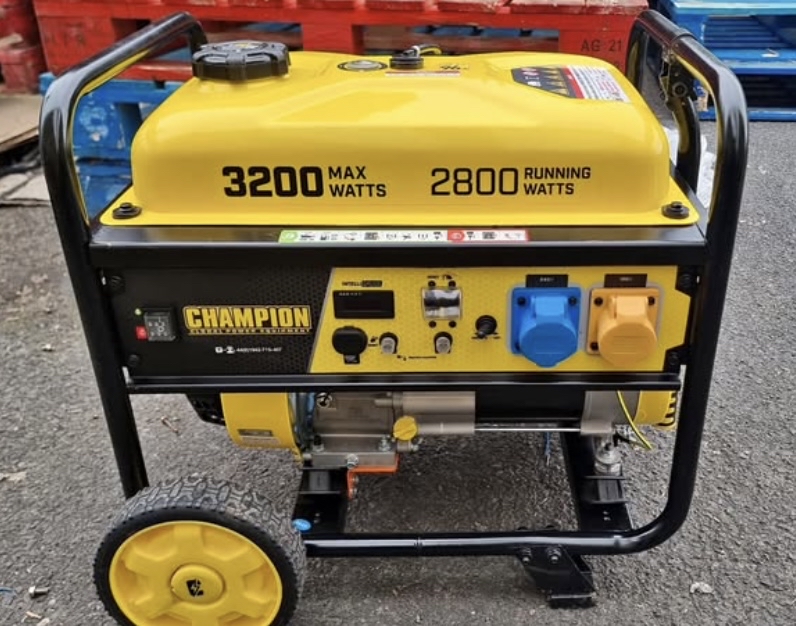 2.8kw generator (max 3.2kw)