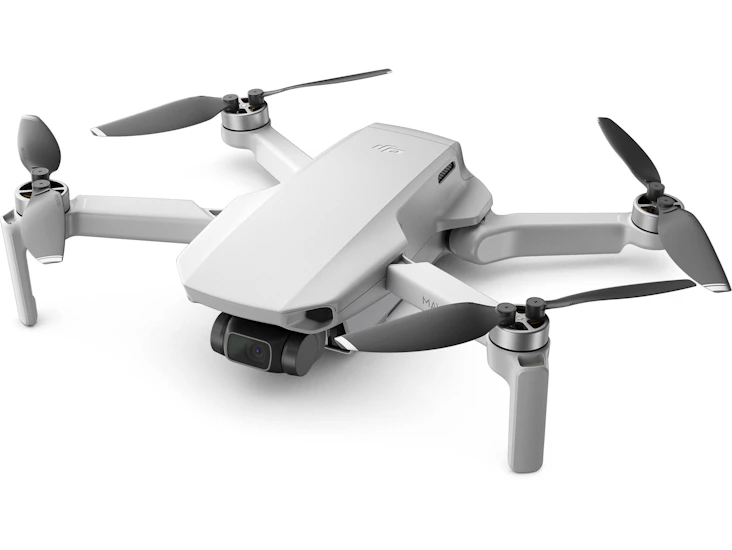 Mavic mini drone with range extender, extra batteries, propeller protection, case