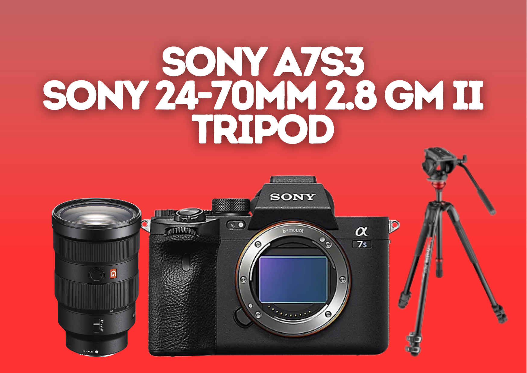 Sony a7s iii sony a7s3 24-70mm f2.8 gm ii + 24-70mm 2.8 ii a7siii + tripod