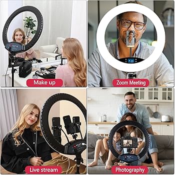 📸 pro content creation 12" led ring light & studio tripod kit