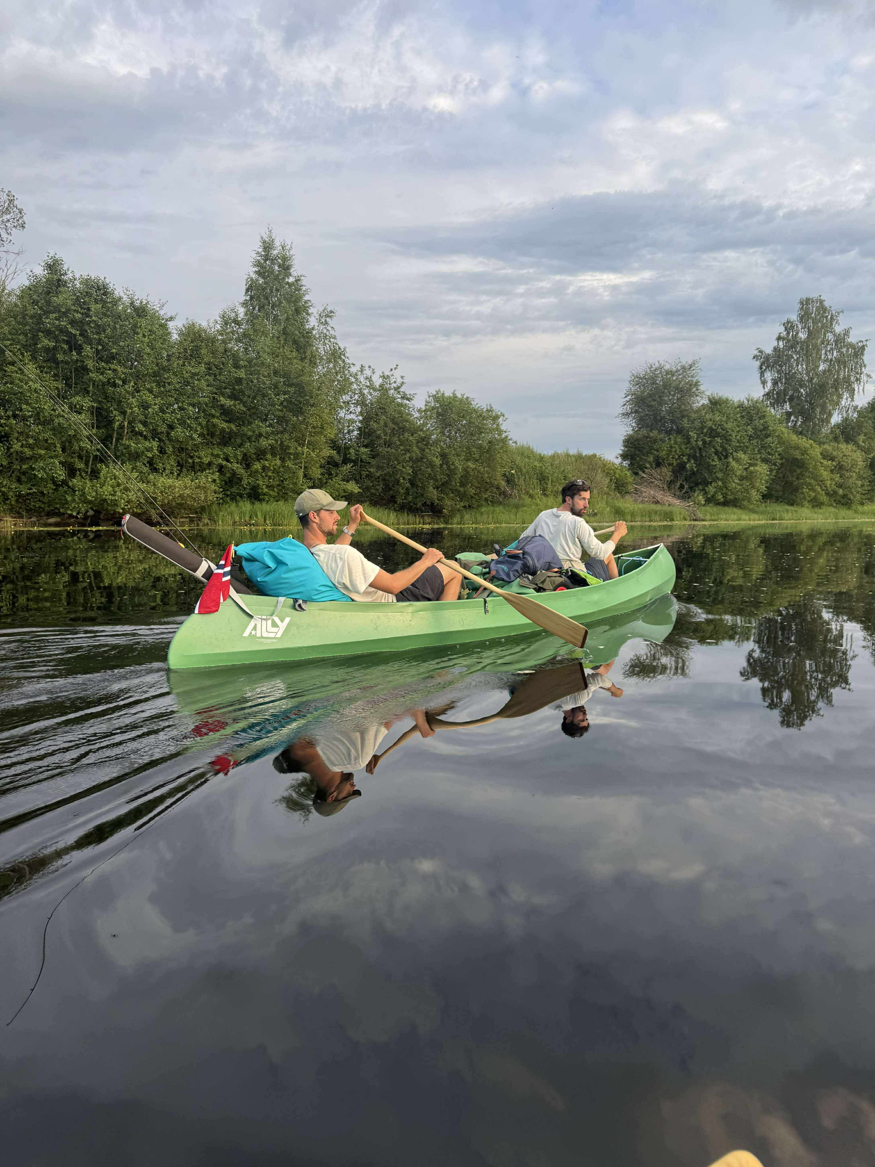 Ally kano sammenleggbar m/ seter og årer