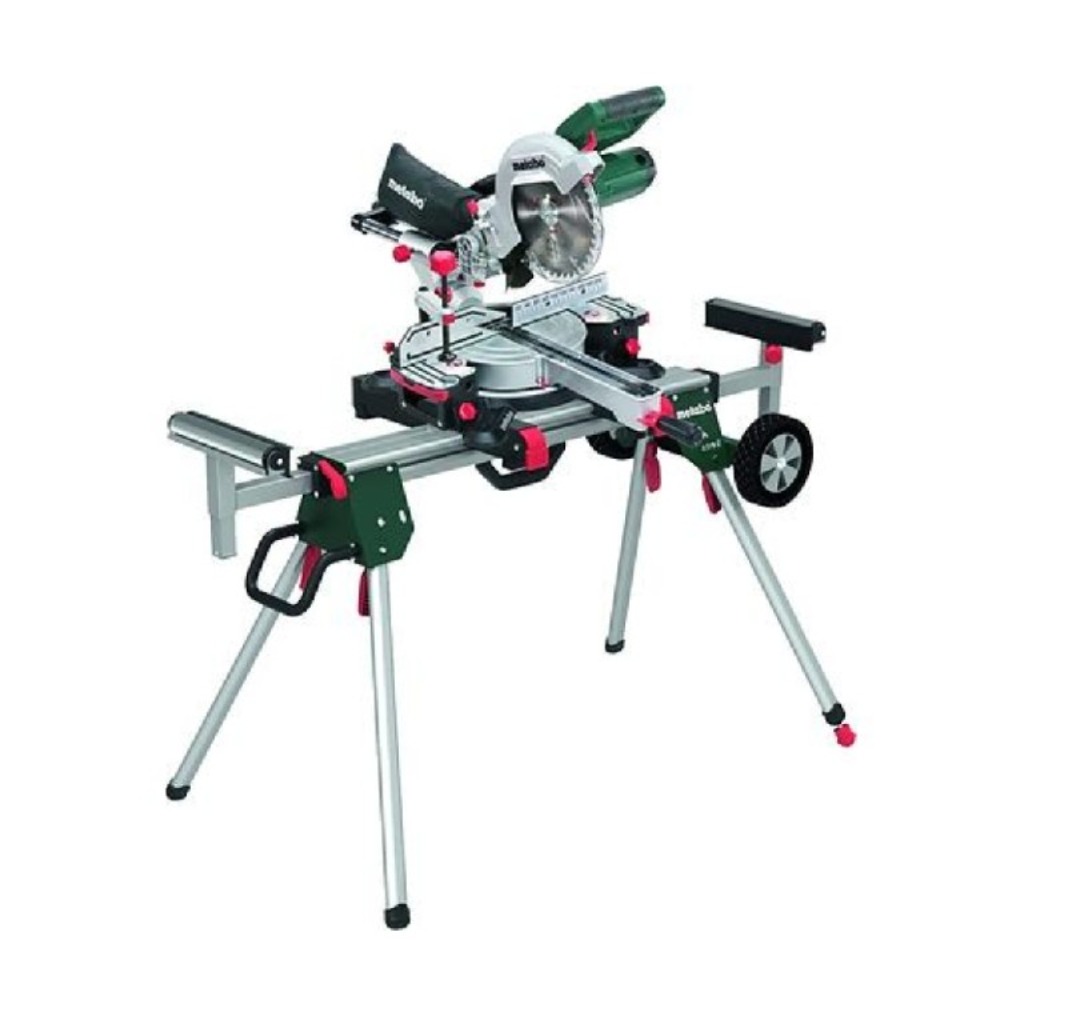 Kap- & gersåg med stativ från metabo