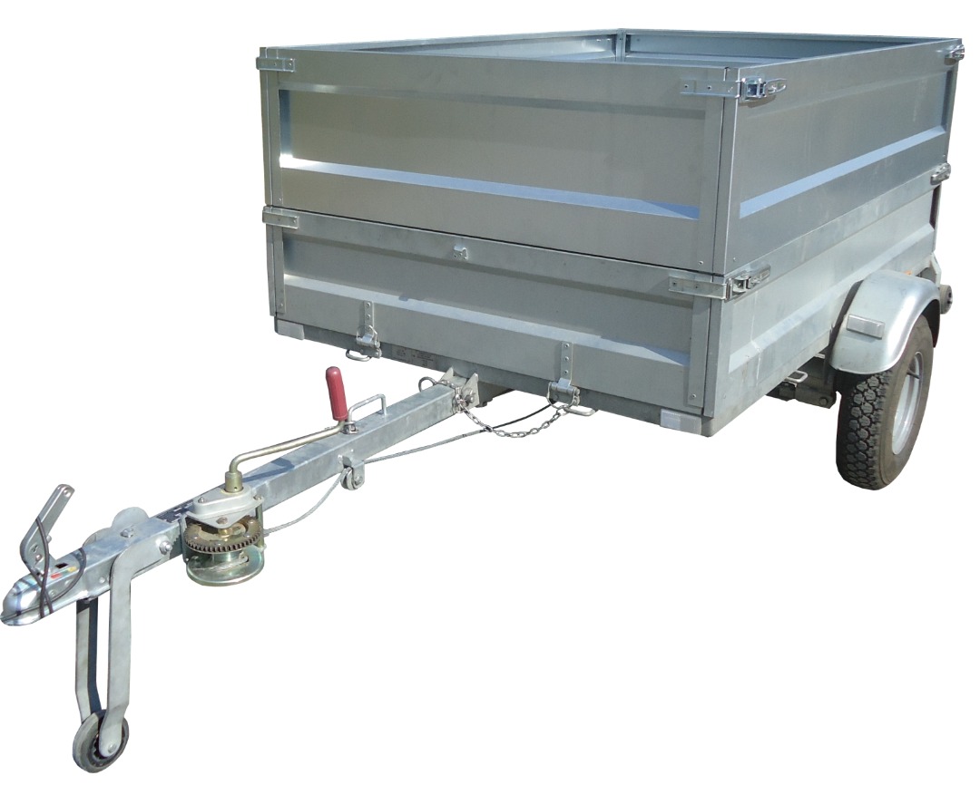 Tilhenger med jekkestropper og trekk
