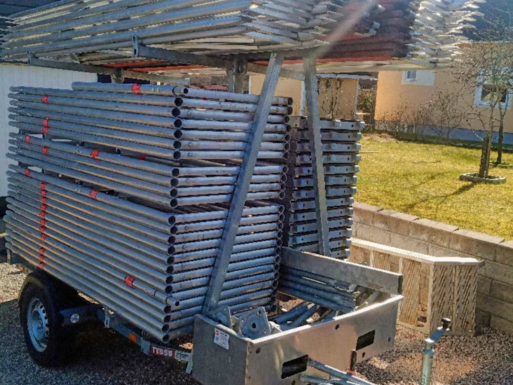 Ställning på trailer.