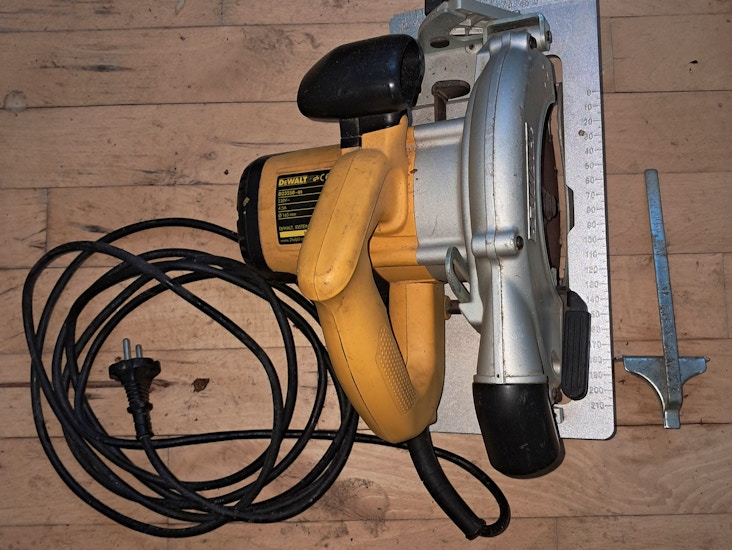 Rundsav ø 165 dewalt 230v inkl. kabeltrommel og ledning=40 meter ca