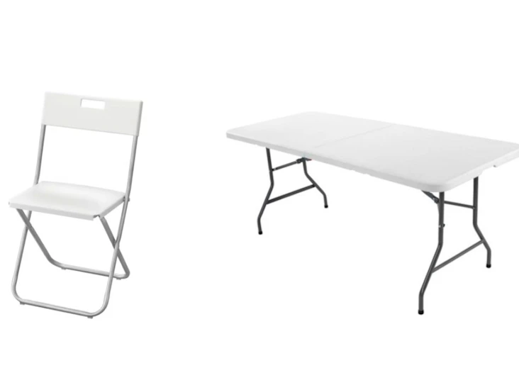 Paket: 6 bord och 40 stolar