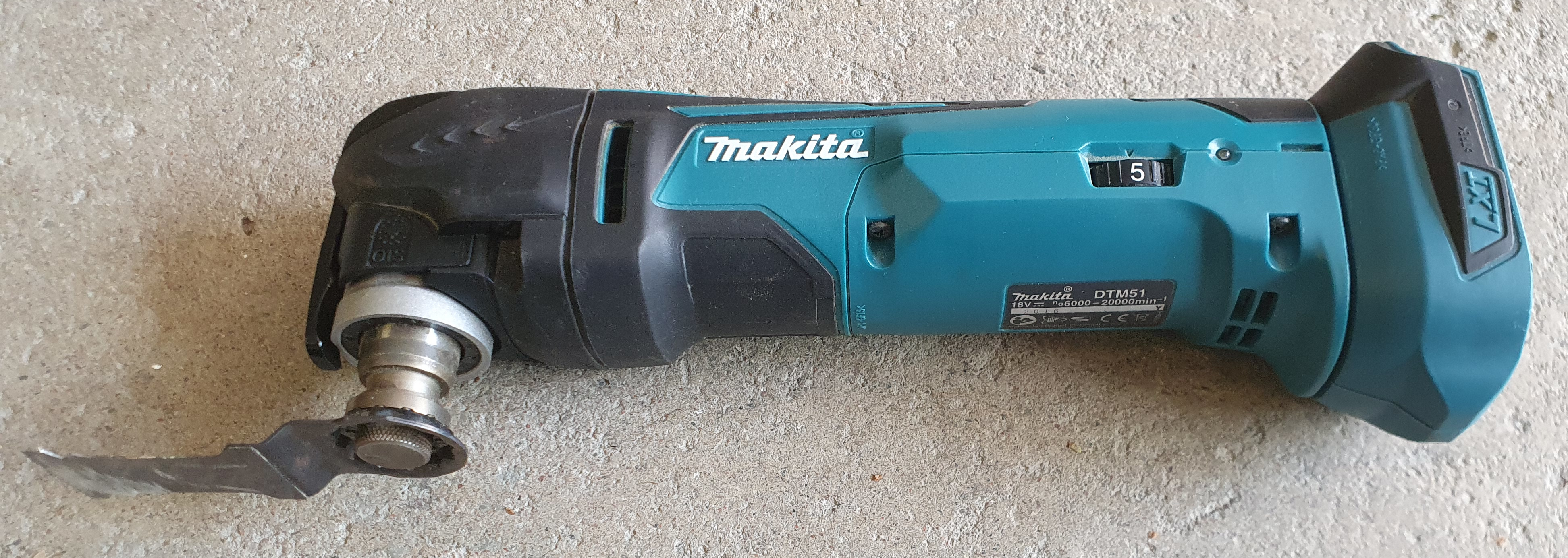 18v batteridriven multiverktyg makita dtm51