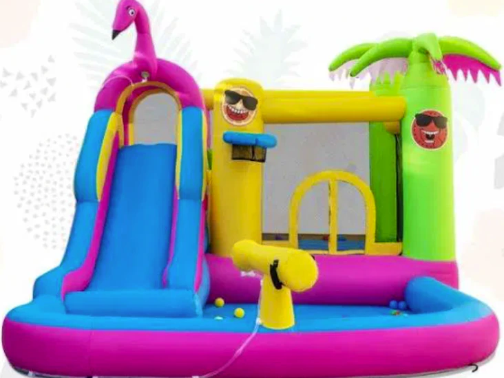 Hoppeslott med ballgrop og/eller bassen