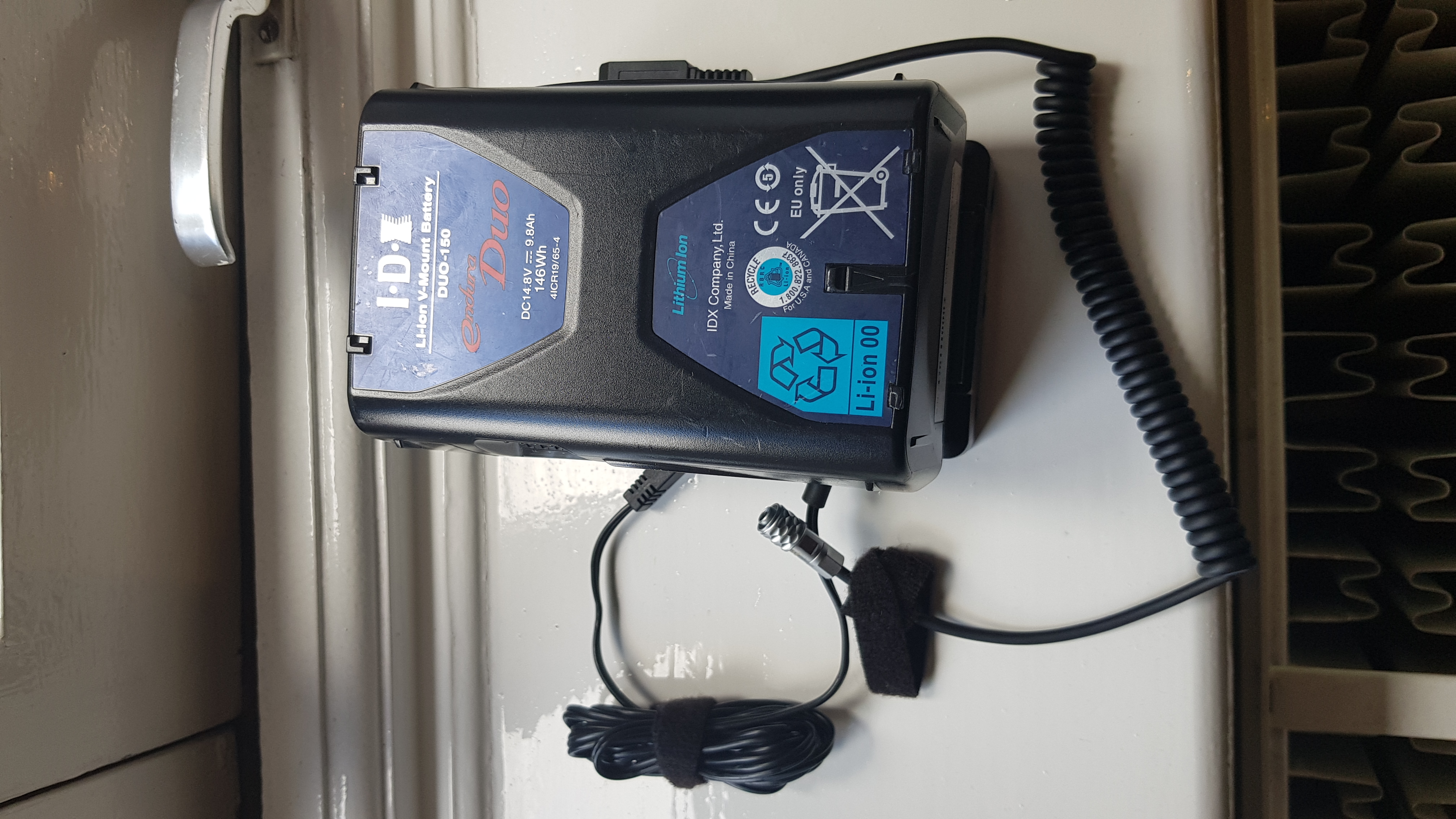 3 x v-lock batteries for cameras, lights and video gear