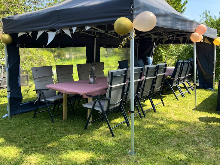 Utdragbart party tält 3x6m