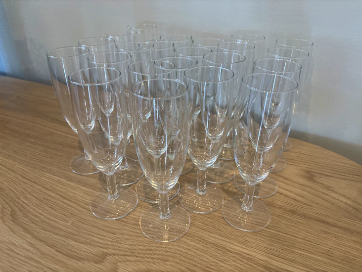 Kuohuviini laseja 22kpl