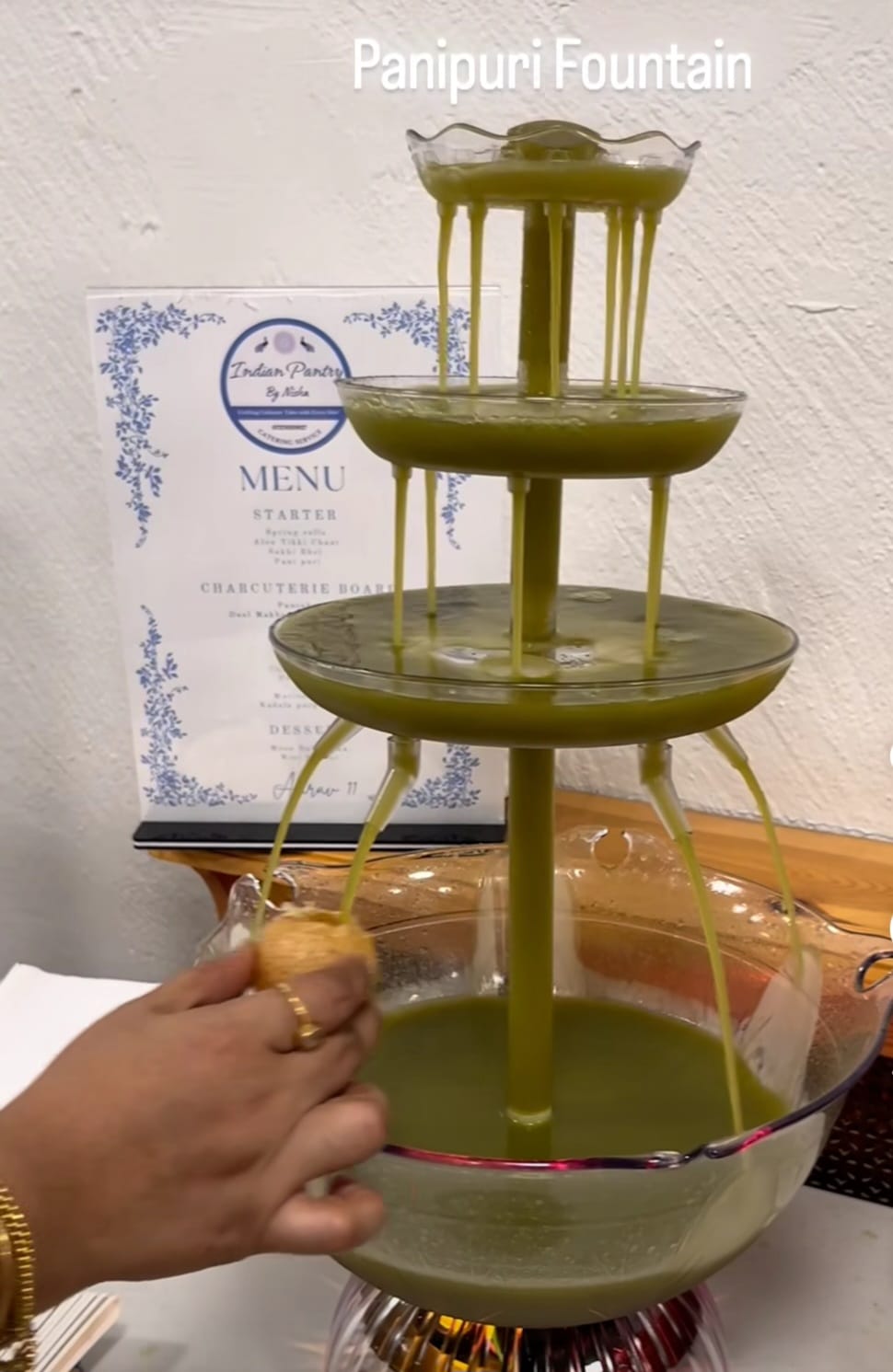 Pani puri fountain