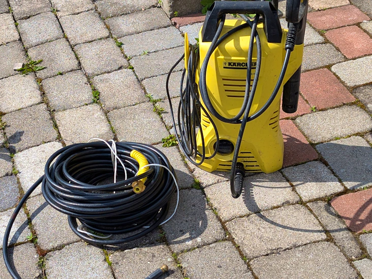 Rengöringsslang 20m inkl högtryckstvätt