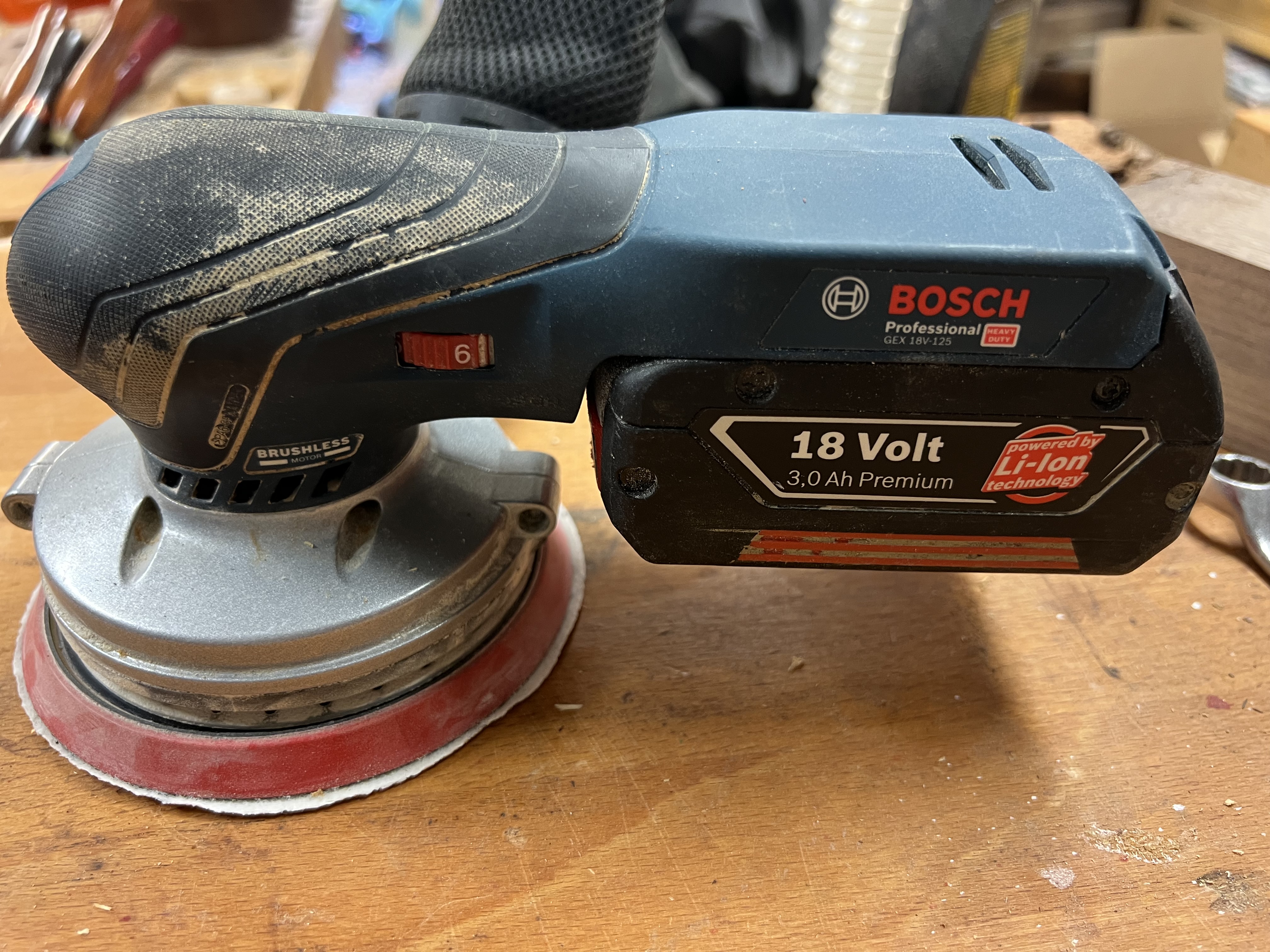 Bosch gex 18 v eksentersliper