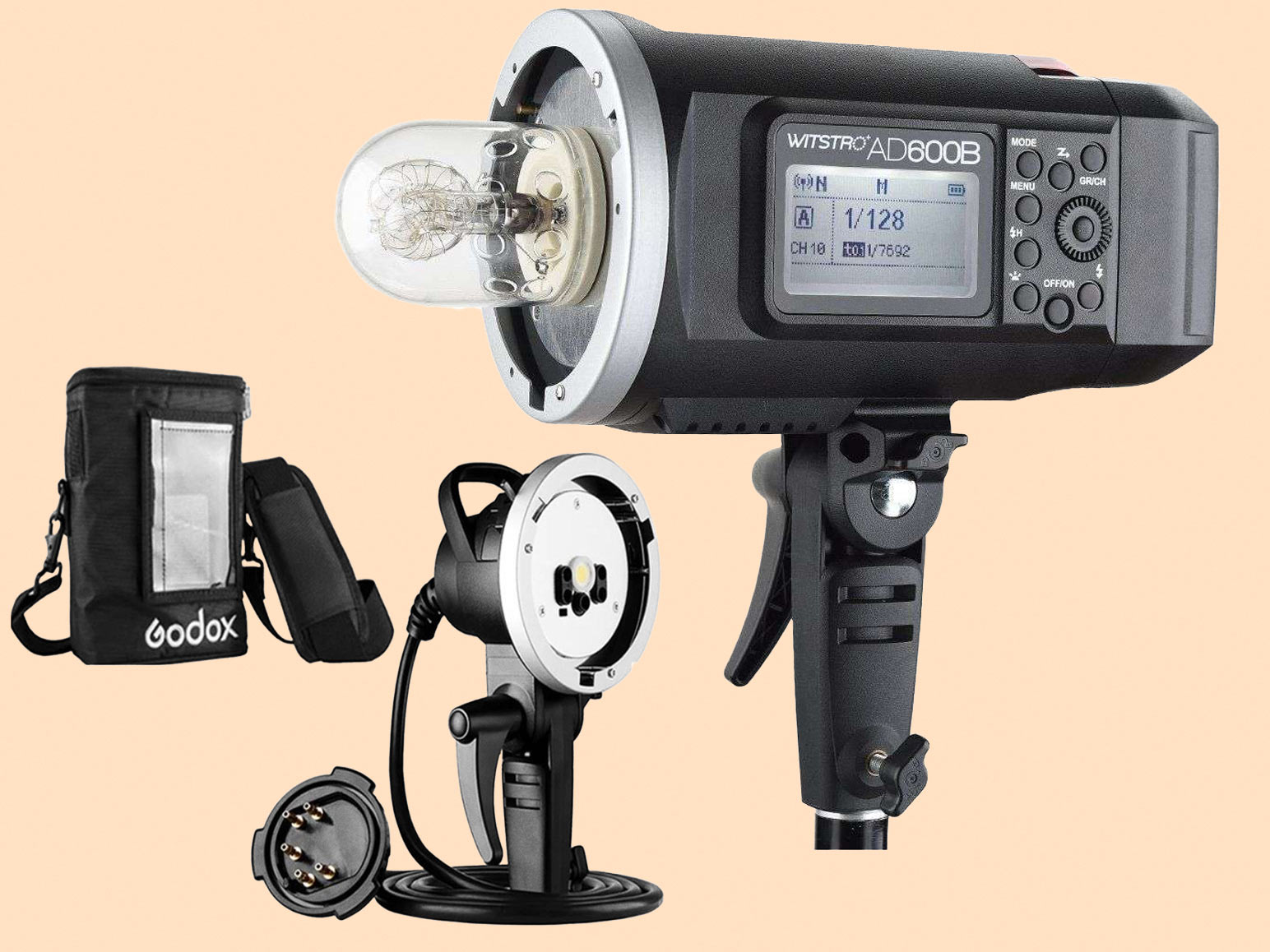 Godox ad600b with godox ad-h600b hand-held extension head rental