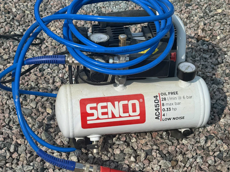 Tyst och smidig kompressor.