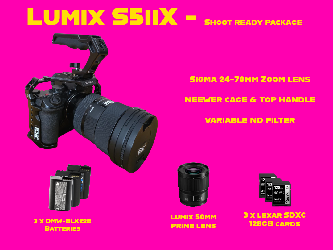 Panasonic lumix s5iix full frame camera shoot ready package