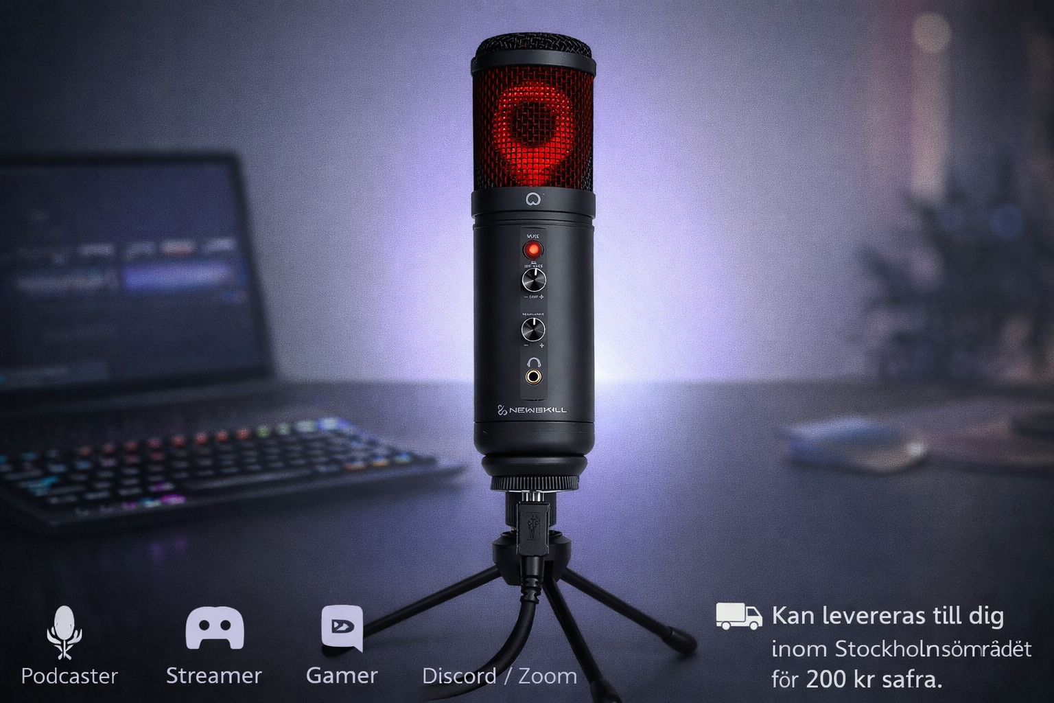 Podcast mikrofon usb – kalíope 🎙️