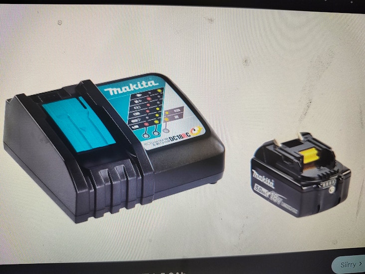 Makita 18v lxt akkulaturi + akut