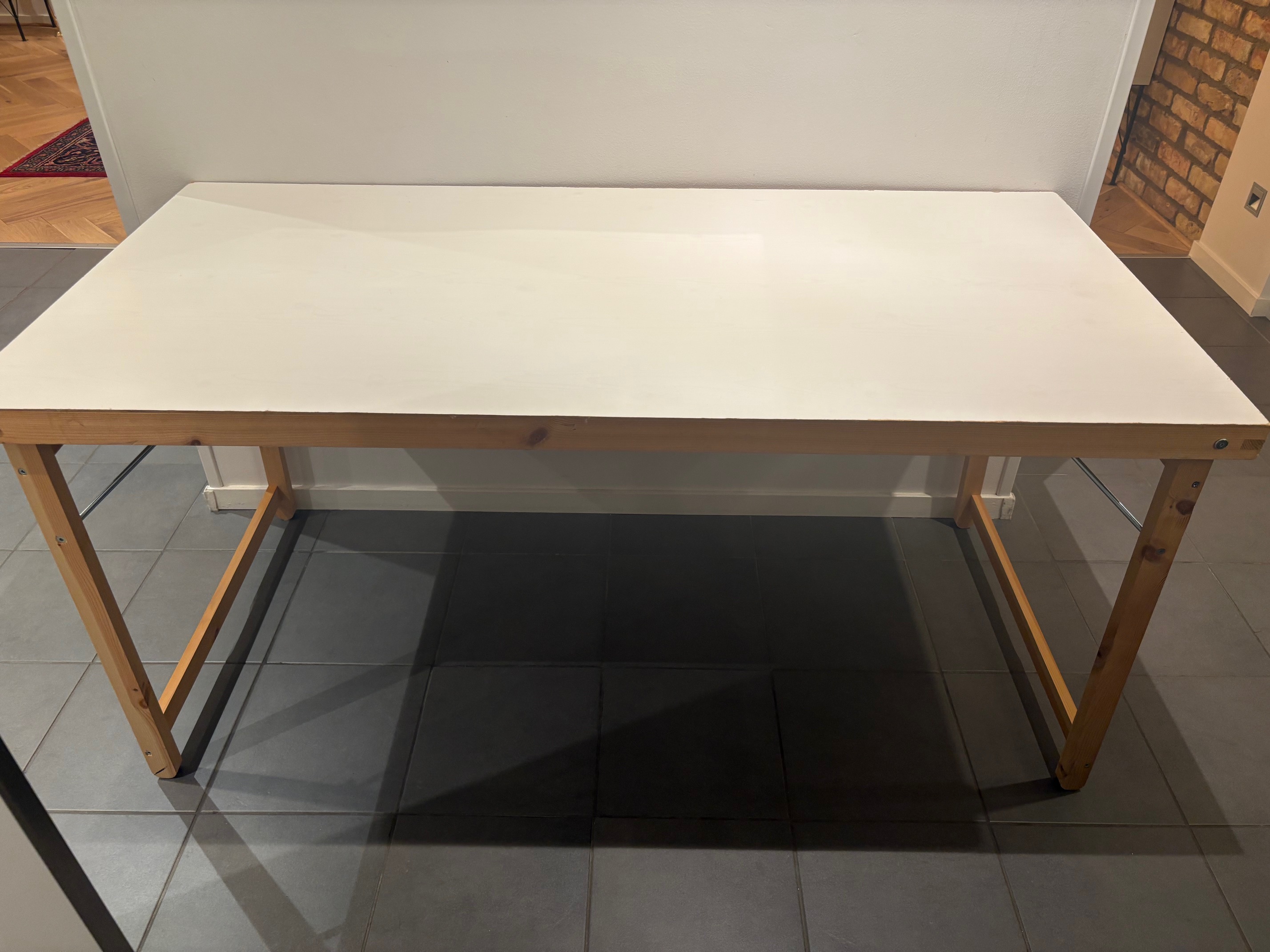 2 st hopfällbara matbord – ikea göran 150×73 cm