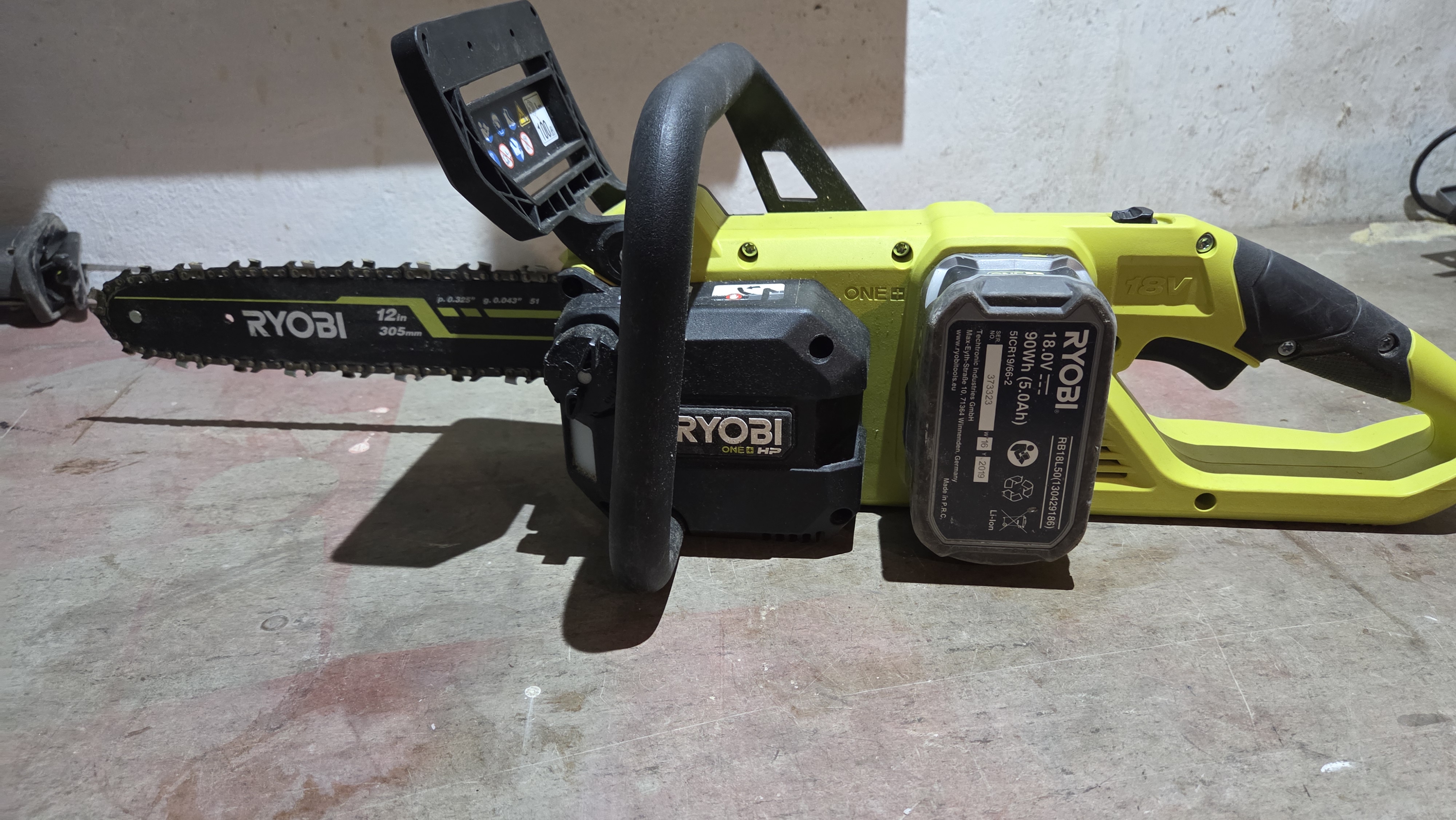 Ryobi ry18csx30a motorsag m batteri