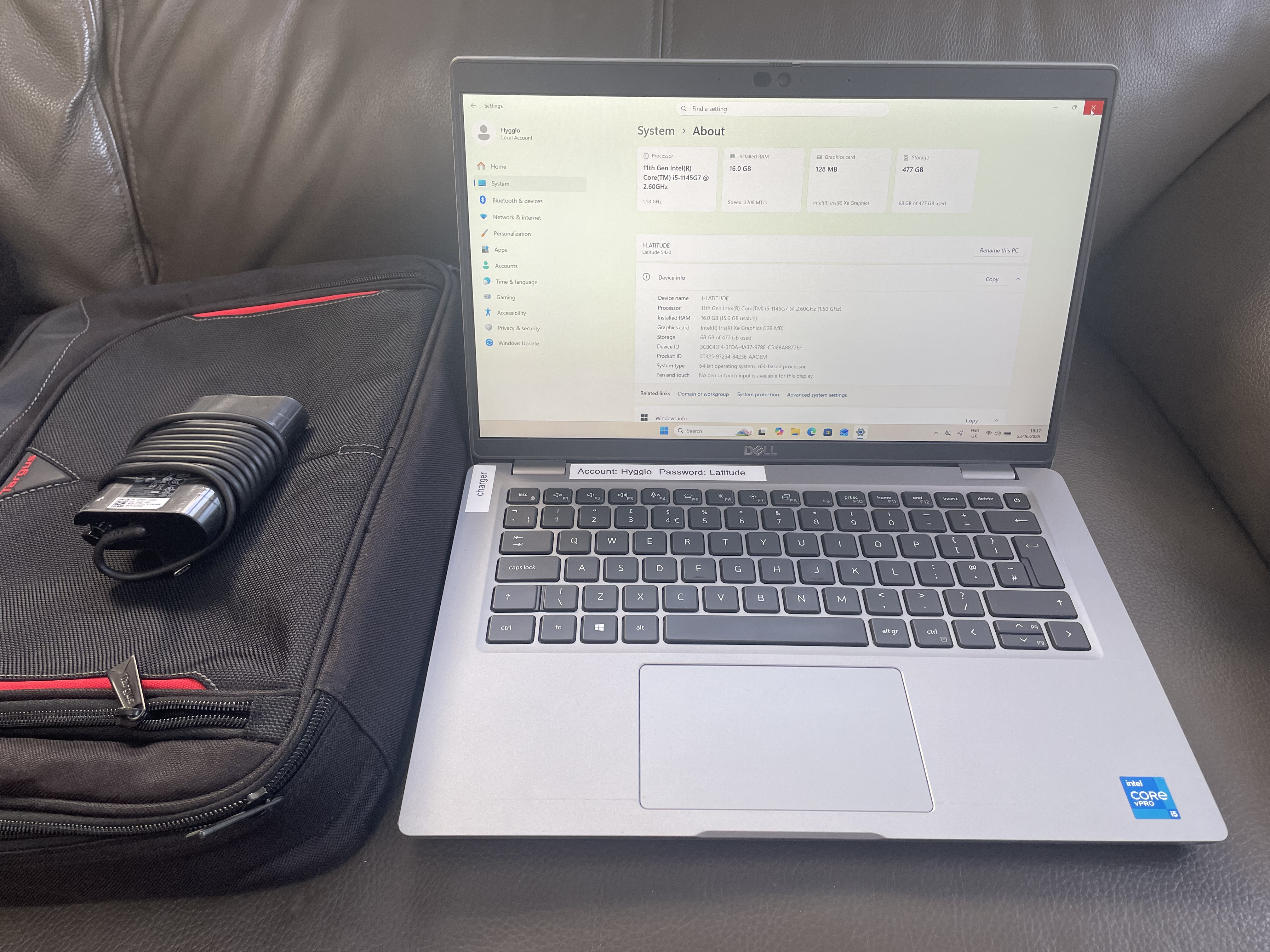 I - dell latitude win11 24gb 500gb irisxe graphics laptop