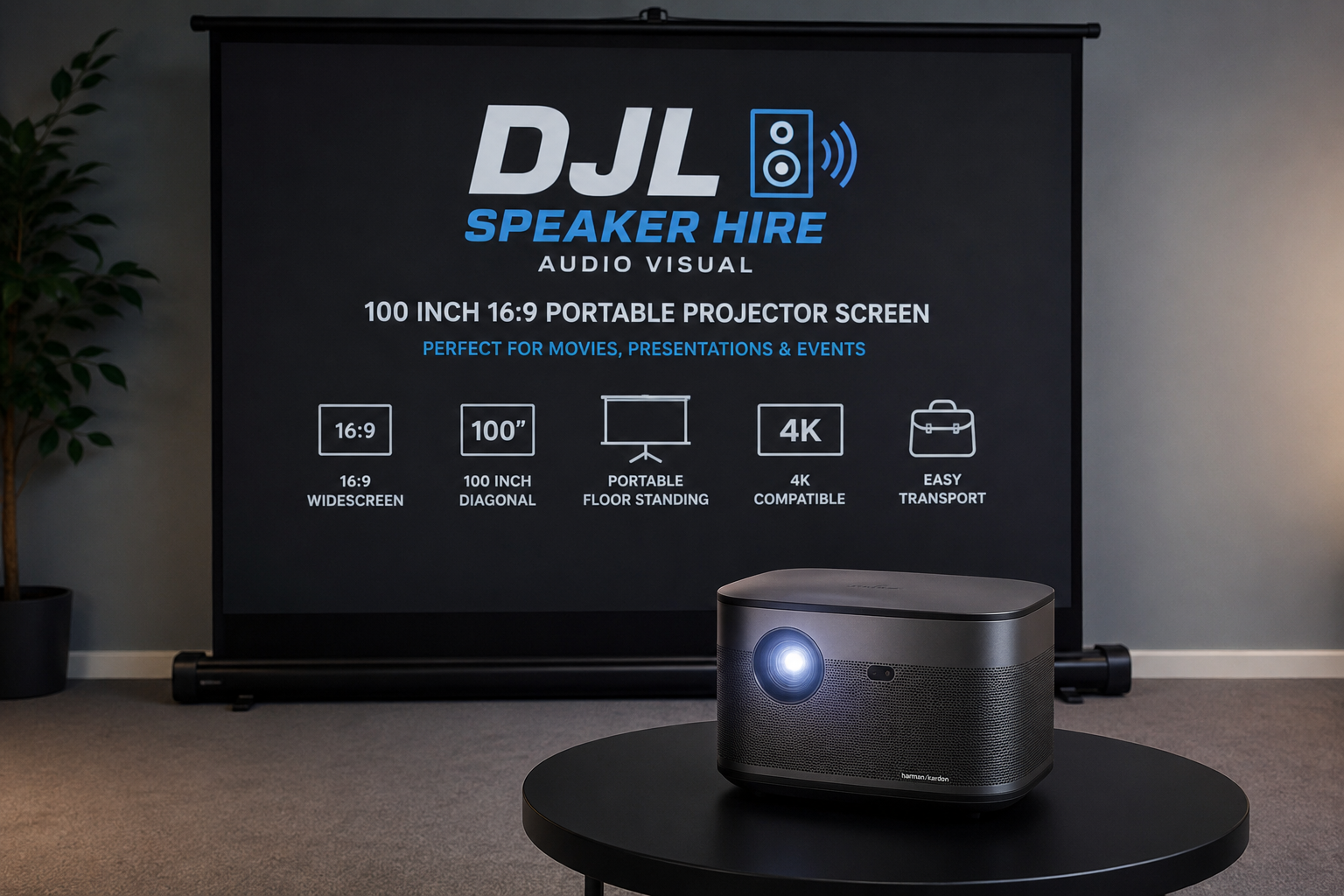 Project 4k with screen